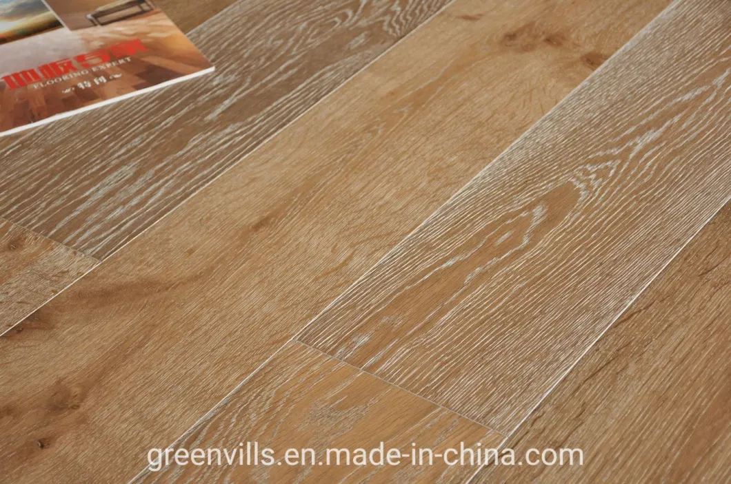 Smoked White Limed European White Oak Foor Engineered Oak Wood Floor/Parquet Flooring/Wood Flooring