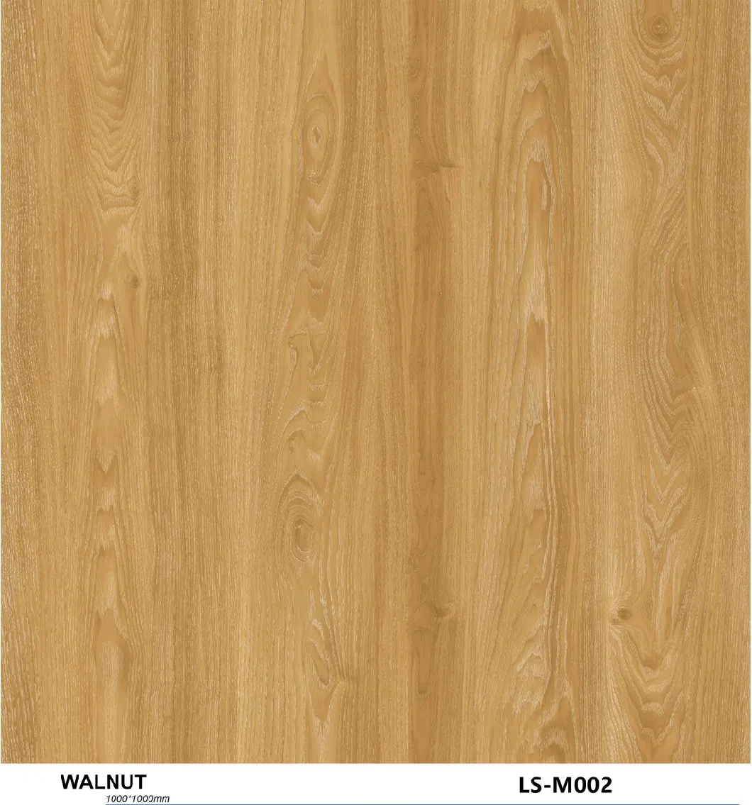 Gkbm Ls-W002 Anti-Slip Fireproof Waterproof Unilin Click Walnut Burlywood Wood Pattern Vinyl Spc Flooring