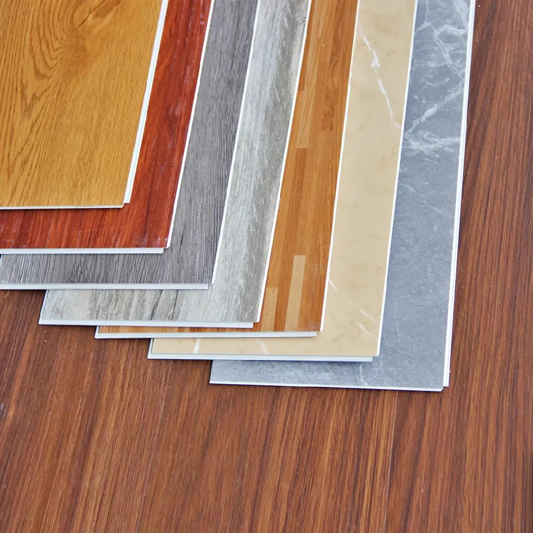 China Hardwood Pattern Waterproof Fireproof Plastic UV Coating Ridid Core Spc Floor