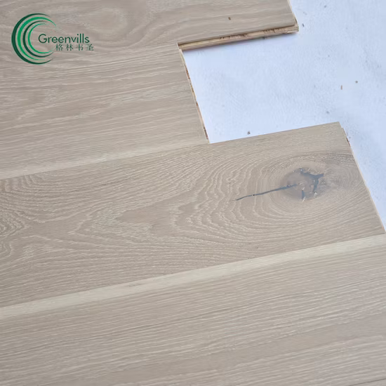 Pavimenti in rovere Colore marrone grigio scuro Parquet in legno affumicato Pavimenti in legno Versailles Guangzhou Foshan