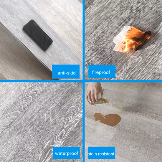 Pavimentazione in plastica con venature del legno modello 3D Spc Fare clic su Pavimentazione